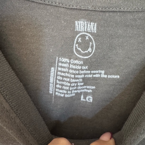 NIRVANA Grey and Blue IN UTERO T-Shirt - Picture 2 of 2